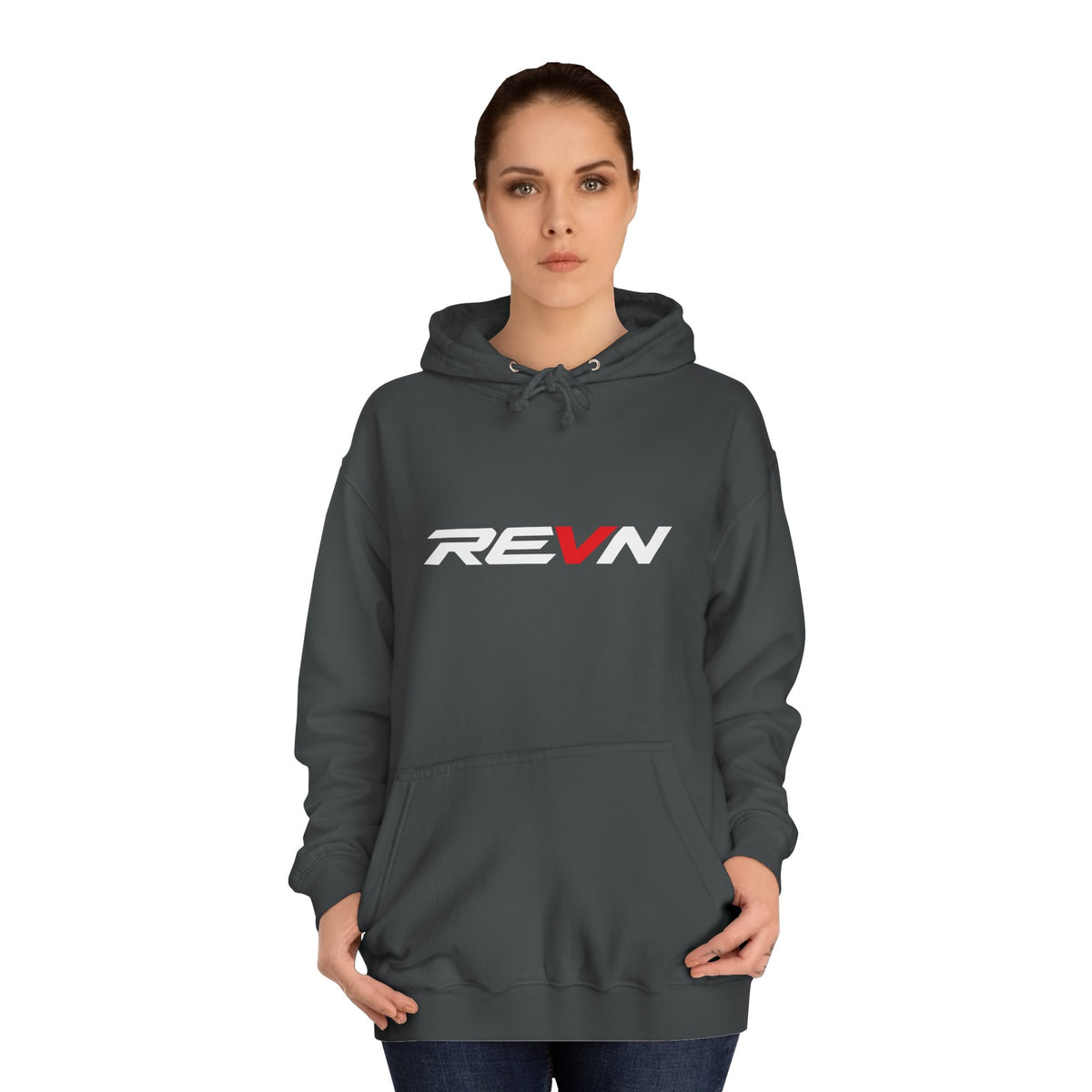 REVN Logo Hoodie — Minimal Athletic Pullover