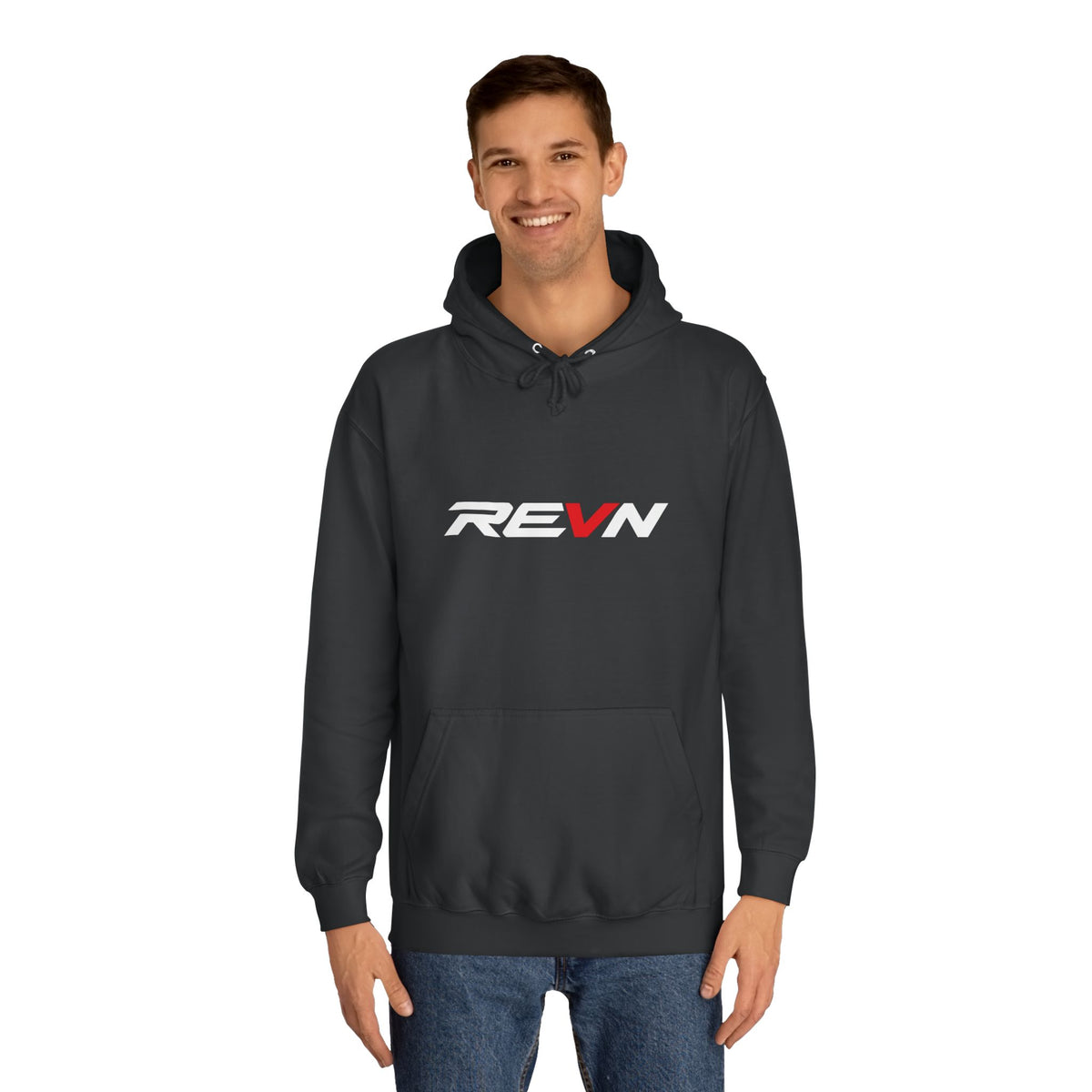 REVN Logo Hoodie — Minimal Athletic Pullover
