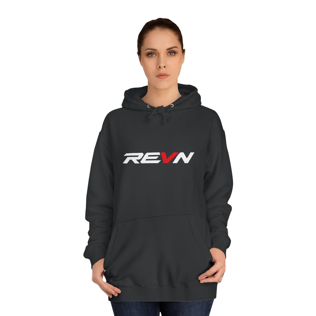 REVN Logo Hoodie — Minimal Athletic Pullover