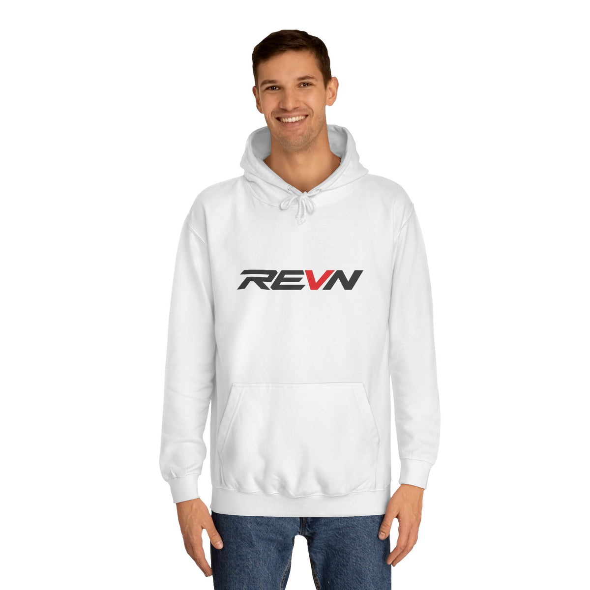 REVN Logo Hoodie — Minimal Athletic Pullover