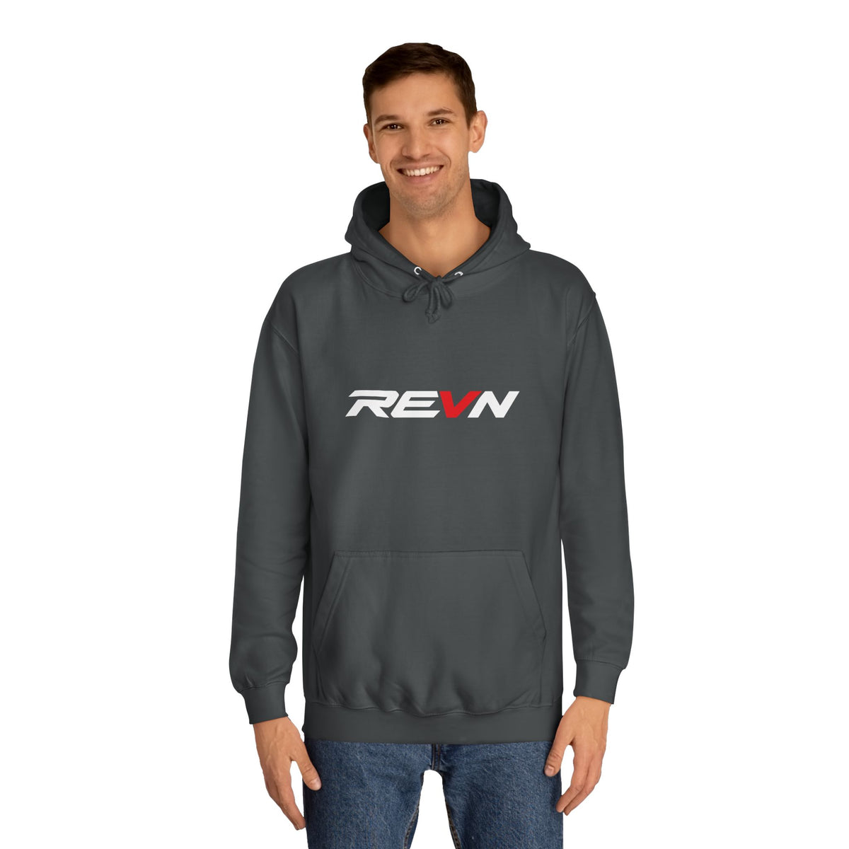 REVN Logo Hoodie — Minimal Athletic Pullover